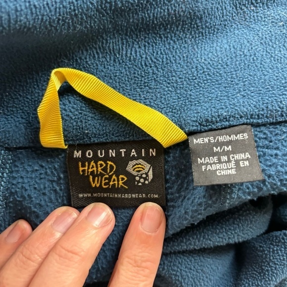 MOUNTAIN HARD WEAR Men’s 1/4 Zip Pullover Fleece Blue Polartec size: Medium - Picture 3 of 7